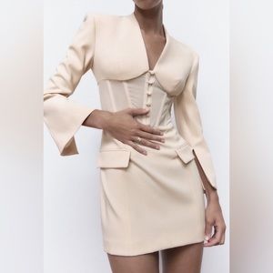 Zara Cream Mini Dress